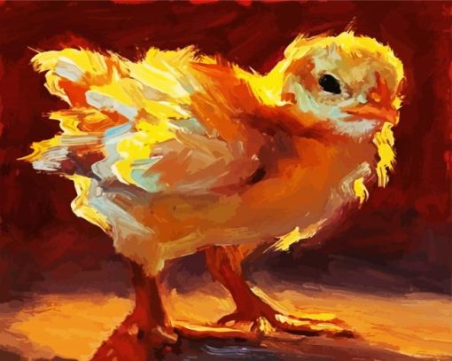 Cute Chick Bird paint by numbers