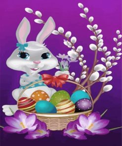 Cute Easter Rabbit paint by numbers