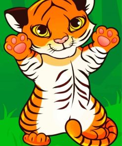 Cute Cub Tiger paint by numbers