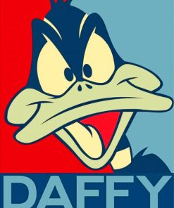 Daffy Illustration paint by numbers