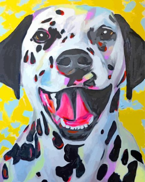 Dalmatian Dog Art paint by numbers