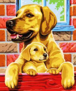 Dogs Family paint by numbers