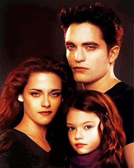 Edward Bella And Renesmee paint by numbers