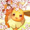 Eevee And Flowers paint by numbers