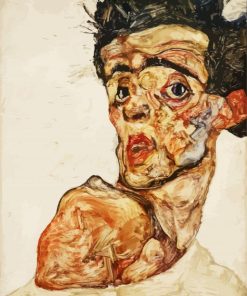 Egon Schiele Portrait paint by numbers