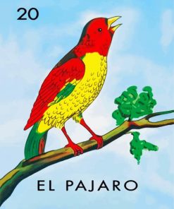 El Pajaro Spanish Card paint by numbers