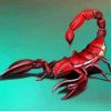 Red Emperor Scorpion paint by numbers