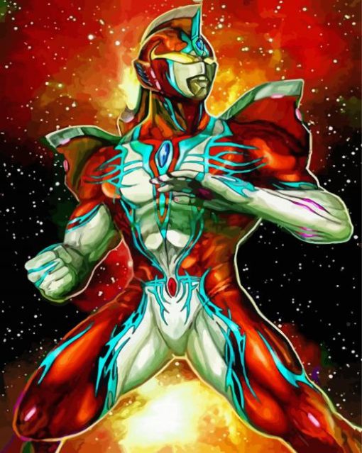 Galaxy Ultraman paint by numbers