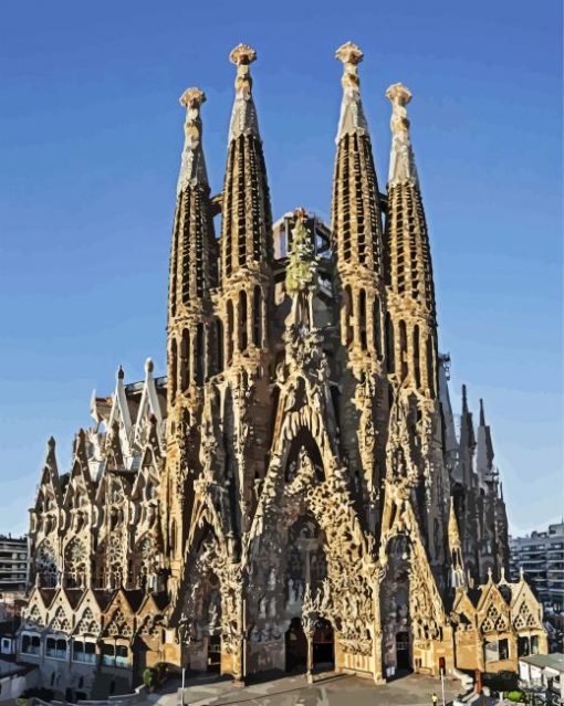 Sagrada Família Building paint by numbers