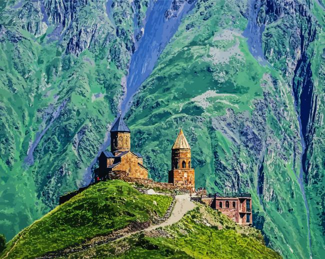 Kazbegi National Park paint by numbers