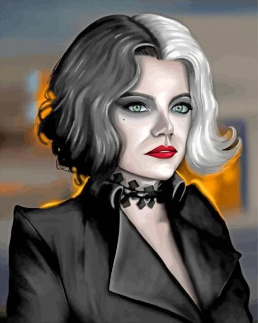 Cruella Character Art paint by numbers