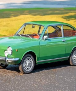 Green Classic Fiat Car paint by numbers