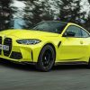 Yellow Coupe BMW paint by numbers