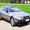 Grey Delorean Car paint by numbers