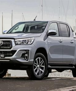 Grey Toyota Utes Car paint by numbers