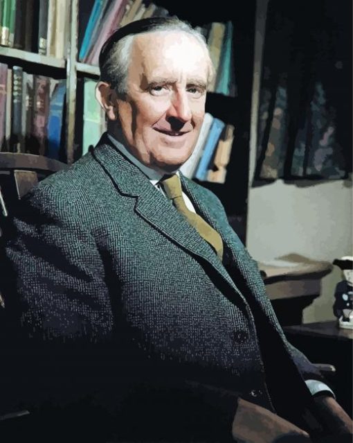 John Tolkien Writer paint by numbers