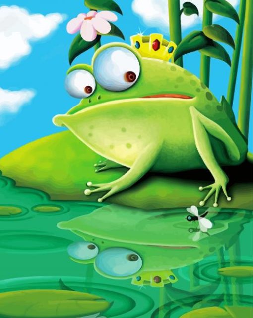 King Frog Reflection paint by numbers