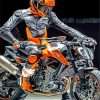 KTM Duke Motocross paint by nnumbers