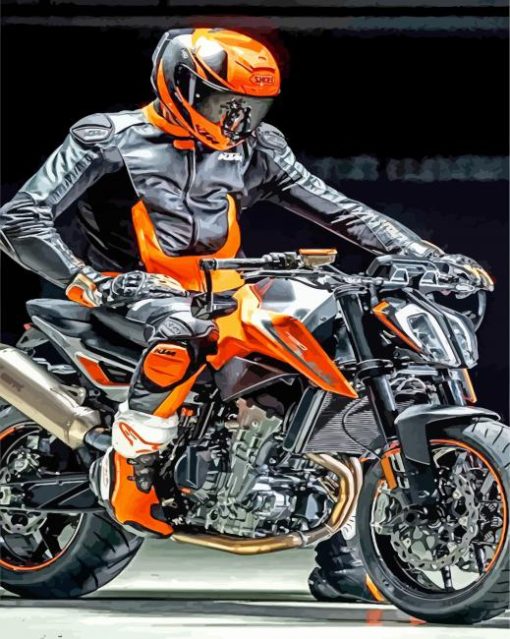 KTM Duke Motocross paint by nnumbers