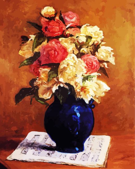 Vase Flowers paint by numbers