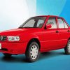 Aesthetic Red Nissan Tsuru paint by numbers