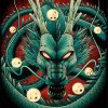 Scary Shenron Character paint by numbers