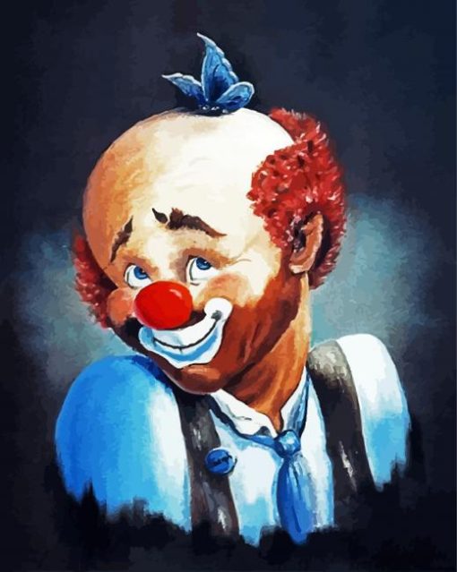 Shy Clown - Paint By Numbers - Canvas Paint by numbers