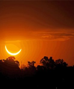 Solar Eclipse paint by numbers
