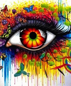 Splatter Eyes Art paint by numbers
