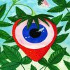 Strawberry Eye paint by numbers