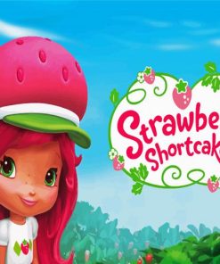 Strawberry Shortcake Poster paint by numbers