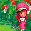 Strawberry Shortcake Cartoon paint by numbers