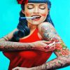 Tattooed Girl paint by numbers