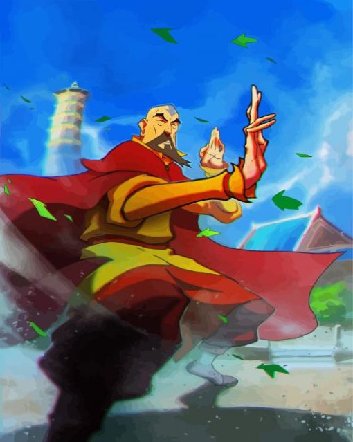 Tenzin The Legend Of Korra paint by numbers