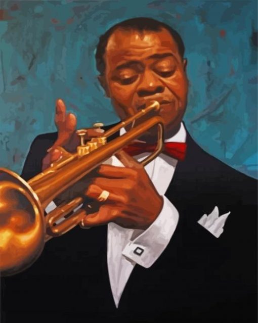 Trumpet Player Art paint by numbers