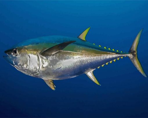 Tuna Fish Underwater paint by numbers