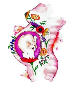 Unborn Baby Art paint by numbers