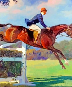 Vintage Equestrian Man paint by numbers