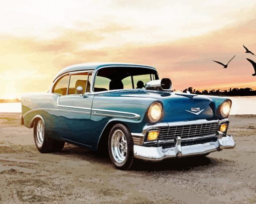 Vintage Chevy Chevrolet paint by numbers