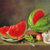 Watermelon Still Life paint by numbers