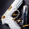 White Gun Weapon paint by numbers