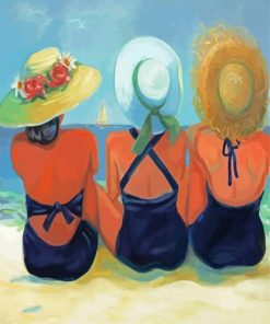 Women On The Beach paint by numbers