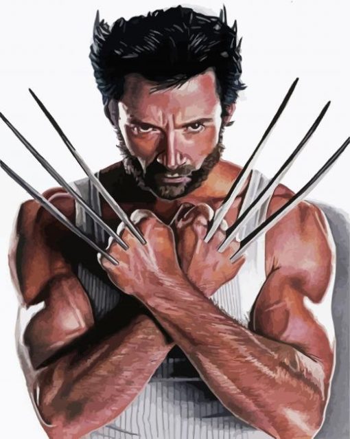 Wolverine Superhero paint by numbers