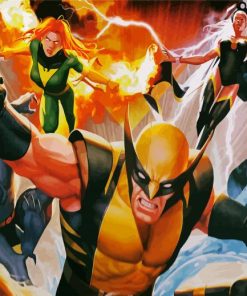 X Men Superheroes paint by numberrs