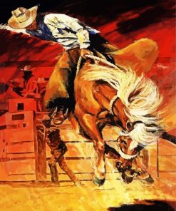 Abstract Rodeo Player paint by numbers