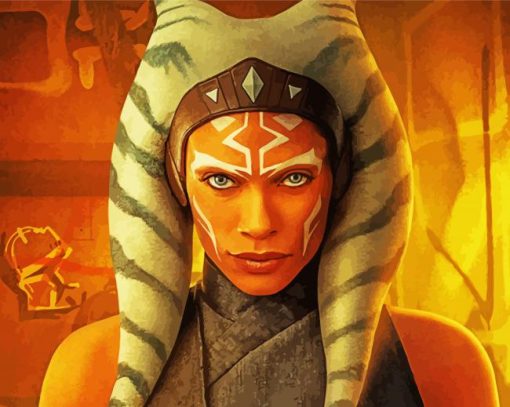 Ahsoka Movie Character paint by numbers