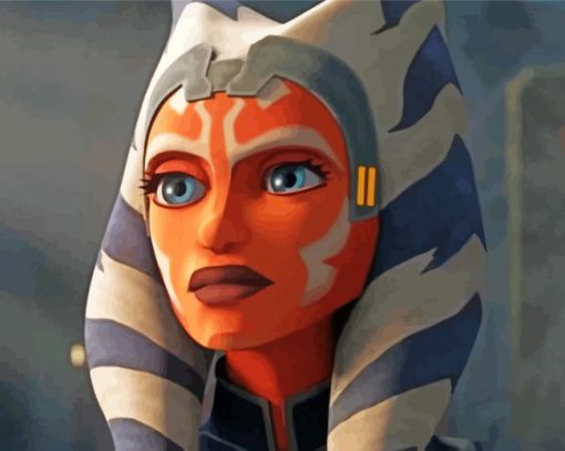 Aesthetic Ahsoka Character paint by numbers