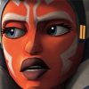 Ahsoka Tano Face paint by numbers
