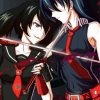 Kurome Vs Akame paint by numbers
