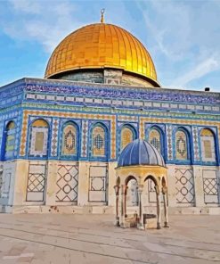 Al Aqsa Dome Of The Rock paint by numbers